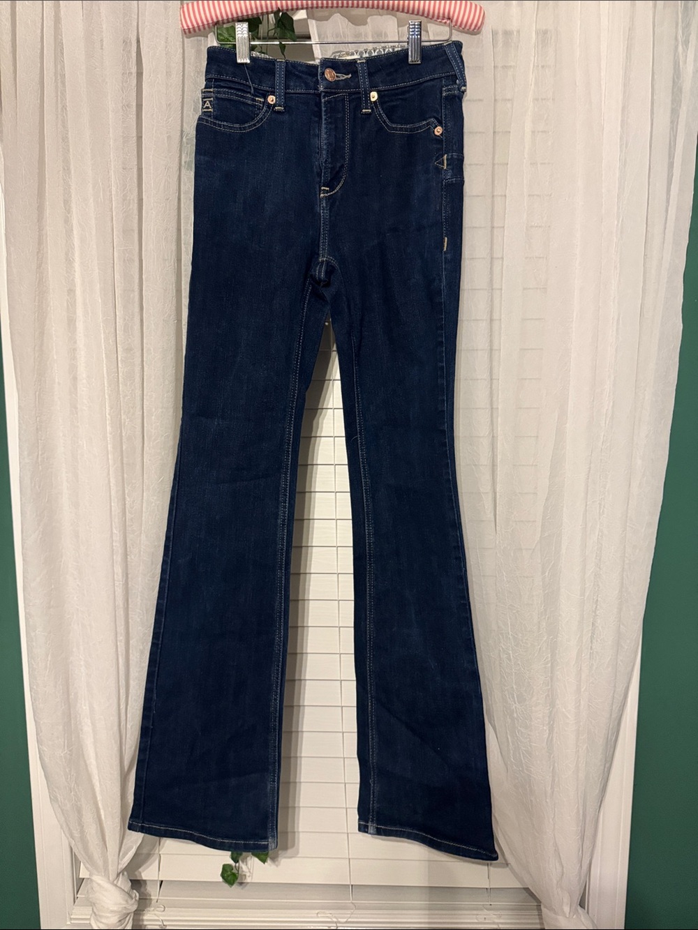Ariat Dark Indigo Flare Wide-Leg Jeans